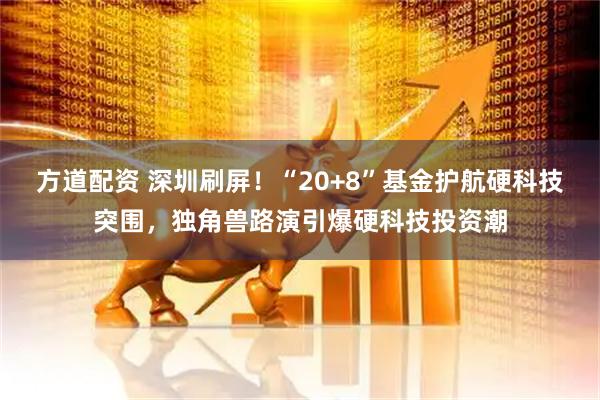 方道配资 深圳刷屏！“20+8”基金护航硬科技突围，独角兽路演引爆硬科技投资潮